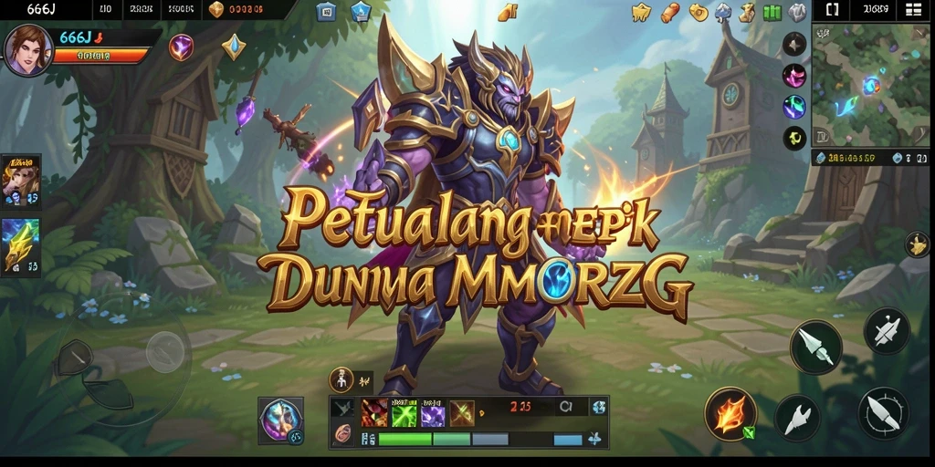Tangkapan layar menunjukkan pertarungan epik dalam gameplay MMORPG.