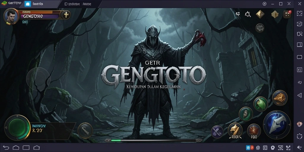 Screenshot utama GENGTOTO yang menunjukkan suasana horor yang mendebarkan.