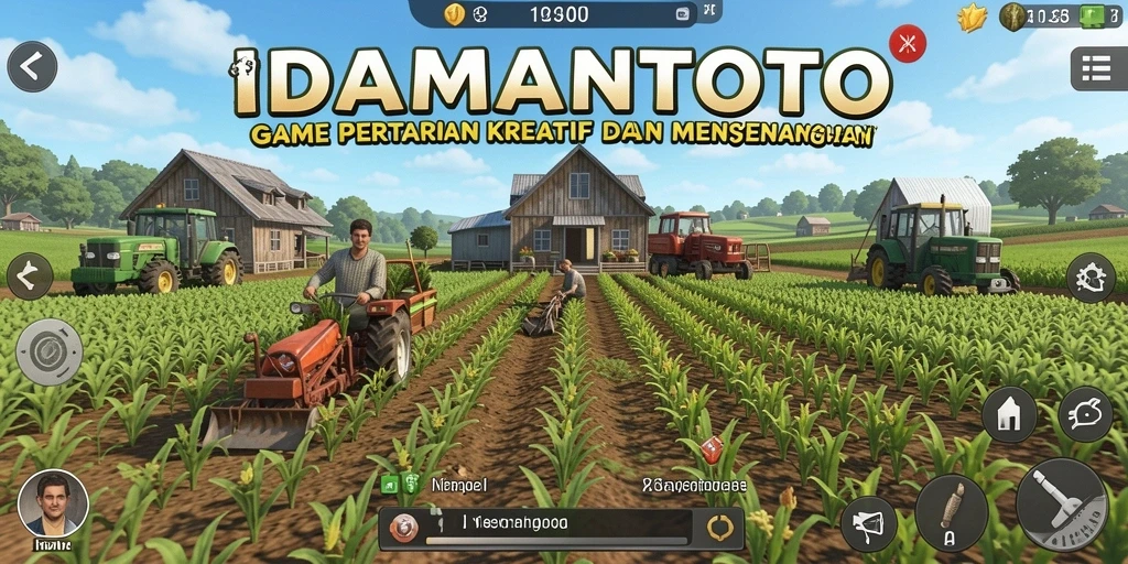 Tampilan gameplay menarik dari IDAMANTOTO dengan berbagai aktivitas pertanian.