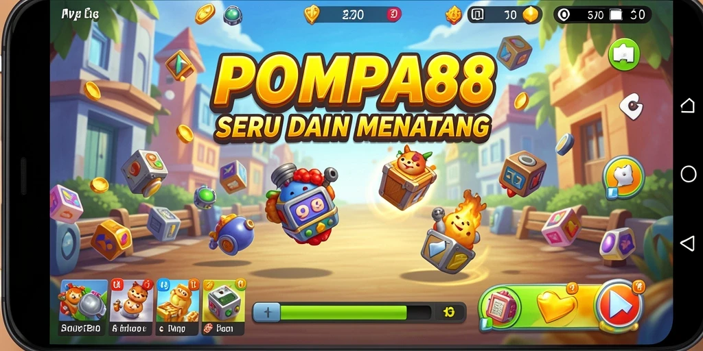 Tampilan gameplay seru dan penuh tantangan di POMPA88.